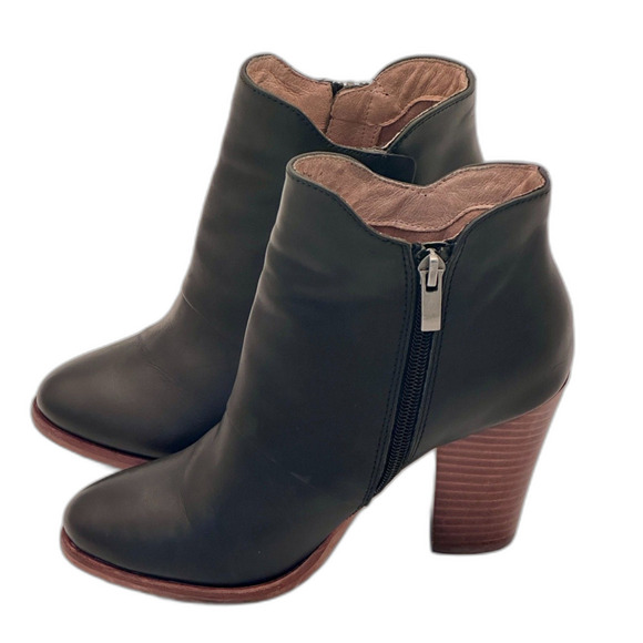 Halogen Brynn Black Leather Ankle Boot – Women’s Size 6.5 - Picture 7 of 8